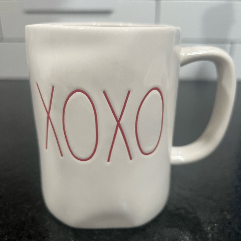 Rae Dunn XOXO Ceramic Mug with Red Interior - Picture 4 of 9